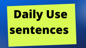 Sentences for Spoken English 